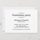 Eenvoudige minimalistische foto van 2016 Afstudere Kaart (Achterkant)