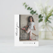 Eenvoudige minimalistische foto verjaardagsfeestje briefkaart (Staand voorkant)