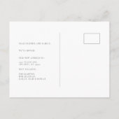 Eenvoudige minimalistische foto wit bewegen aankondigingskaart (Achterkant)