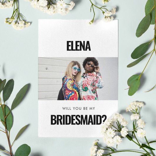 Eenvoudige, minimalistische foto Zal je mijn bruid