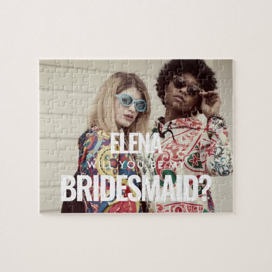 Eenvoudige, minimalistische foto Zal je mijn bruid Legpuzzel (Horizontaal)