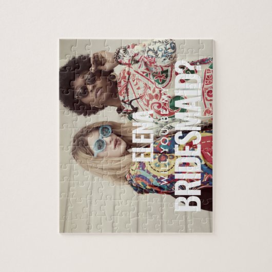 Eenvoudige, minimalistische foto Zal je mijn bruid Legpuzzel (Verticaal)