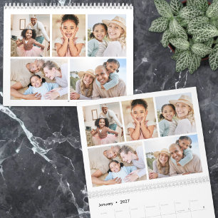 Eenvoudige Minimalistische Fotocollage Kalender