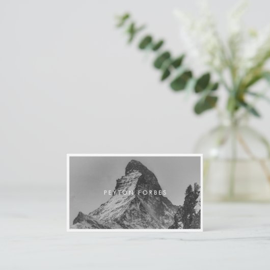 Eenvoudige minimalistische fotograaf Professional Visitekaartje (Staand voorkant)