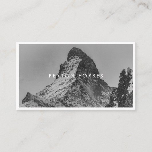 Eenvoudige minimalistische fotograaf Professional Visitekaartje (Voorkant)