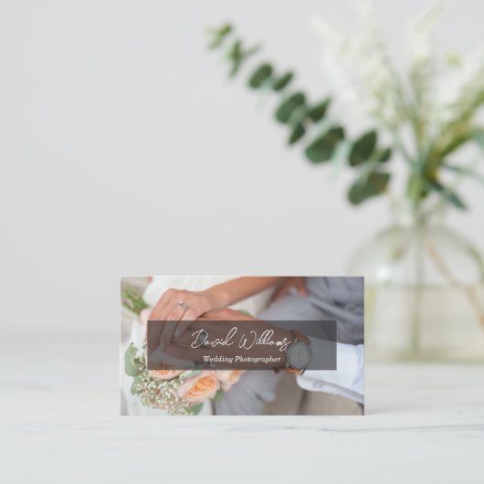 Eenvoudige minimalistische fotograaf QR-code Visitekaartje (Staand voorkant)