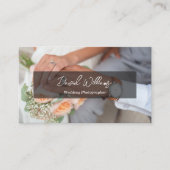 Eenvoudige minimalistische fotograaf QR-code Visitekaartje (Voorkant)