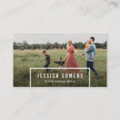 eenvoudige, minimalistische fotograaf visitekaartje (Voorkant)