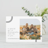 Eenvoudige Minimalistische Fotografie Cadeaubon (Staand voorkant)