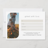 Eenvoudige Minimalistische Fotografie Cadeaubon (Achterkant)