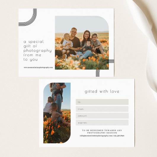 Eenvoudige Minimalistische Fotografie Cadeaubon