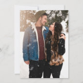 Eenvoudige minimalistische fotokalender save the date (Achterkant)