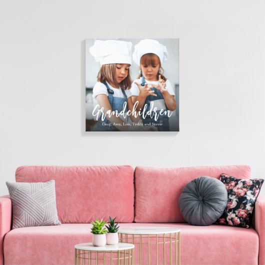 Eenvoudige minimalistische fotokalligrafie canvas afdruk (Insitu (Woonkamer))