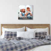 Eenvoudige minimalistische fotokalligrafie canvas afdruk (Insitu (Slaapkamer))