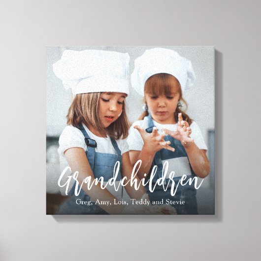 Eenvoudige minimalistische fotokalligrafie canvas afdruk (Voorkant)