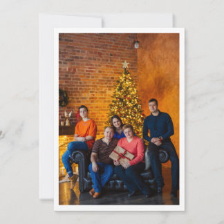 Eenvoudige minimalistische fotokalligrafie feestdagenkaart