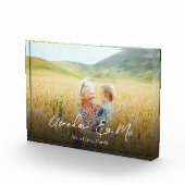 Eenvoudige minimalistische fotokalligrafie, oma en fotoblokken (Rechts)