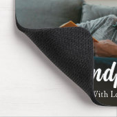 Eenvoudige minimalistische fotokalligrafie Opa en Muismat (Hoek)