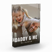 Eenvoudige minimalistische fotokalligrafie Papa en Fotoblokken (Links)