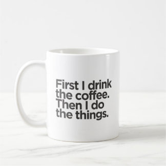Eenvoudige minimalistische Funny Quote Coffee Mok