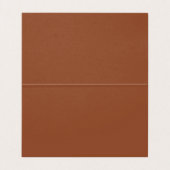 Eenvoudige minimalistische gebrande Sinaasappel br Kaart (Binnenkant ongevouwen)