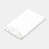 Eenvoudige minimalistische geometrisch patroon arc post-it® notes (Schuin)