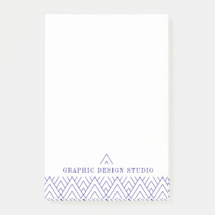 Eenvoudige minimalistische geometrische pattereerd post-it® notes