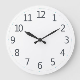 Eenvoudige minimalistische getallen   Wandklok