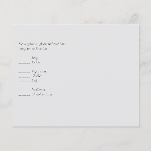 Eenvoudige Minimalistische Gewone Witte Bruiloft R (Achterkant)