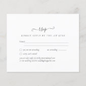 Eenvoudige Minimalistische Gewone Witte Bruiloft R (Voorkant)