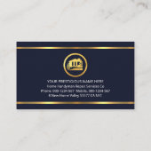 Eenvoudige Minimalistische Gouden Handyman Gereeds Visitekaartje (Achterkant)