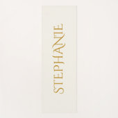 Eenvoudige minimalistische gouden scriptnaam Moder Yogamat (Voorkant)