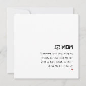 Eenvoudige minimalistische grappige kat moeder kaart (Voorkant)