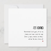 Eenvoudige minimalistische grappige kat papa kaart (Voorkant)