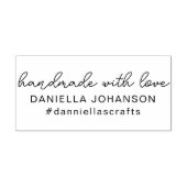 Eenvoudige minimalistische handgemaakt met liefde rubberstempel (Afrduk)