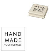 Eenvoudige Minimalistische Handgemaakte Aangepaste Rubberstempel (Gestempeld)