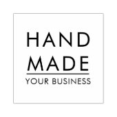 Eenvoudige Minimalistische Handgemaakte Aangepaste Rubberstempel (Afrduk)