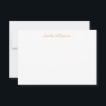 Eenvoudige minimalistische handgeschreven marigolk bedankkaart<br><div class="desc">Eenvoudige,  minimale,  geel,  handgeschreven kalligrafie Hartelijk dank</div>