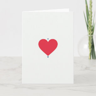 Eenvoudige Minimalistische Hart Kaart