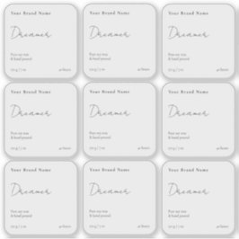 Eenvoudige Minimalistische Heldere Kaars Vierkante Sticker