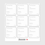 Eenvoudige minimalistische heldere Sticker Kandlep (Vel)