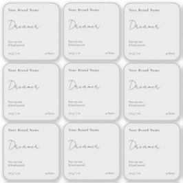 Eenvoudige minimalistische heldere Sticker Kandlep