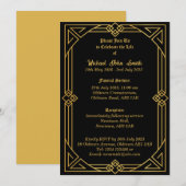 eenvoudige minimalistische herdenkingsuitnodiging kaart (Voorkant / Achterkant)