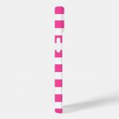 Eenvoudige minimalistische Hot Pink Stripe Bow-Ini Case-Mate iPhone Case (Achterkant / Rechts)