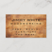 Eenvoudige minimalistische houtbewerking visitekaartje (Voorkant)