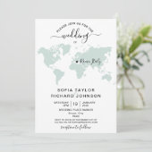 Eenvoudige minimalistische huwelijksbestemming Wer Kaart (Staand voorkant)