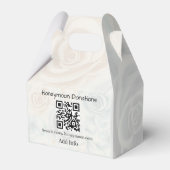 Eenvoudige minimalistische huwelijksbruidsschat bedankdoosjes (Achterkant)