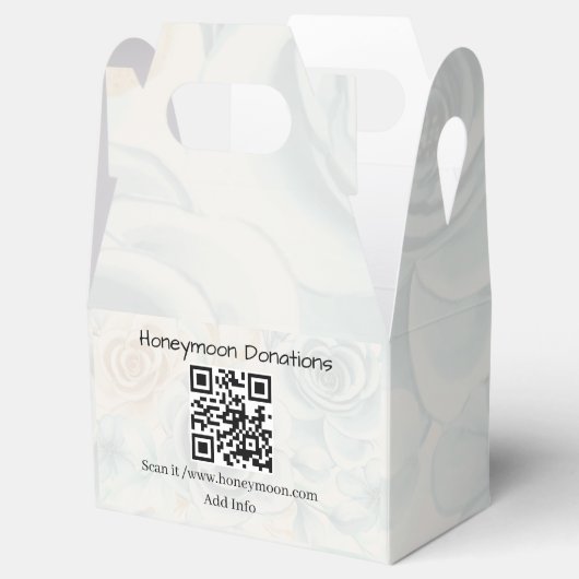 Eenvoudige minimalistische huwelijksbruidsschat bedankdoosjes (Geopend)