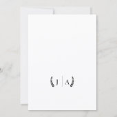 Eenvoudige minimalistische huwelijksfilmposterfoto save the date (Achterkant)