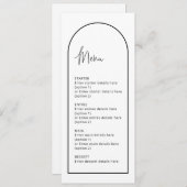 Eenvoudige Minimalistische Kaart van het Band van  (Voorkant / Achterkant)